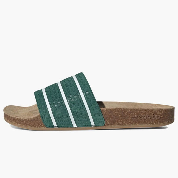 Adidas Adilette Slide Collegiate Green Core White Gum