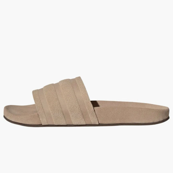 Adidas Adilette Suede Slides Magic Beige Gum