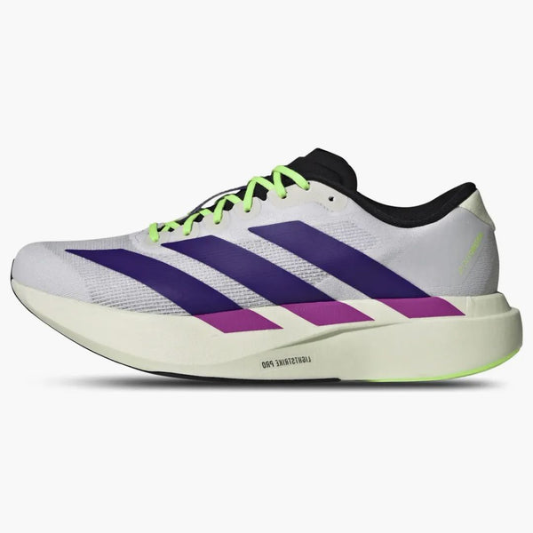 Adidas Adizero Evo Sl White Purple Lime Burst