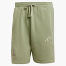 Adidas All Szn French Terry Graphic Seasonal Shorts Tent Green