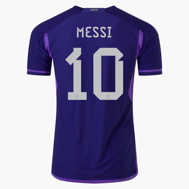 Adidas Argentina 2022-23 Messi Away Jersey Legacy Indigo/Purple Rush