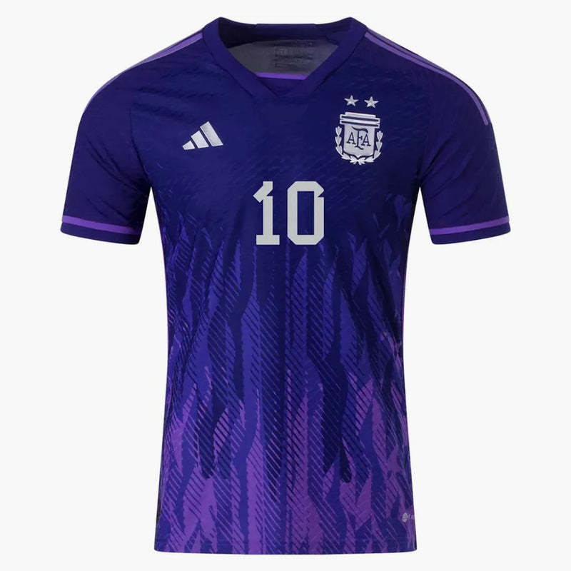Adidas Argentina 2022-23 Messi Away Jersey Legacy Indigo/Purple Rush