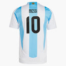 Adidas Argentina 2024 Home Authentic Messi Jersey White/Blue Burst