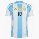 Adidas Argentina 2024 Home Authentic Messi Jersey White/Blue Burst