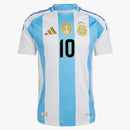 Adidas Argentina 2024 Messi Home Authentic Jersey White/Blue Burst