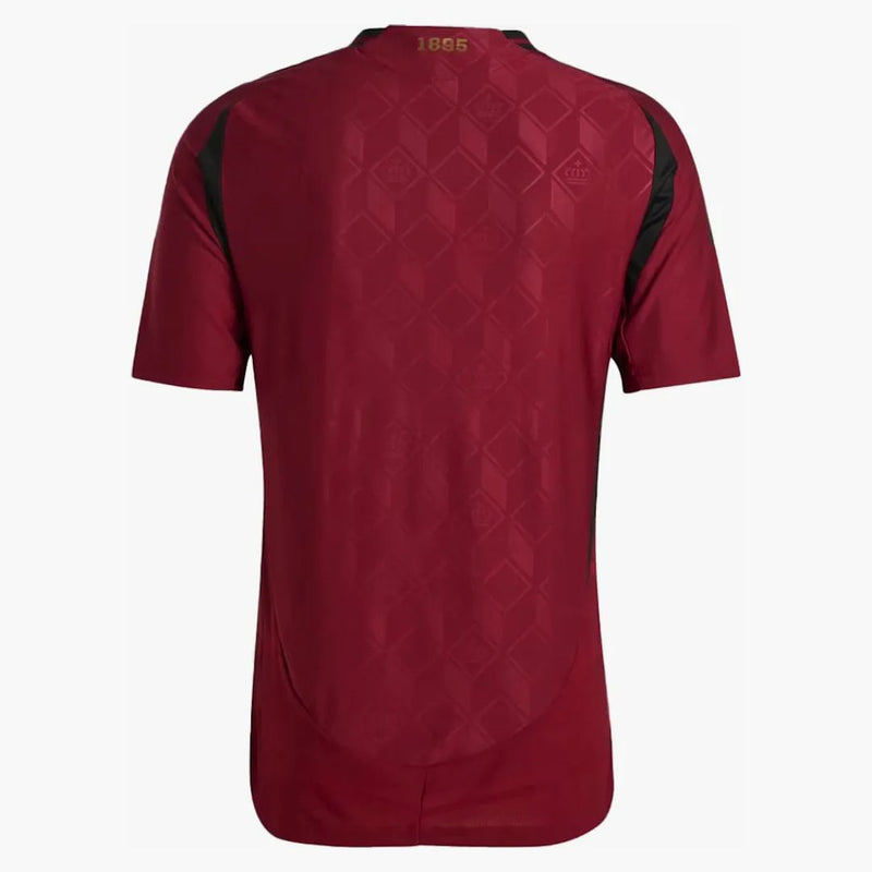 Adidas Belgie 2024 Domácí autentický dres tým Coll Burgundsko