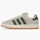 Adidas Campus 00s Crystal White Dark Green (women's)