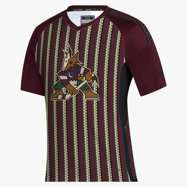 Adidas Coyotes Hockey Tee Team Colleg Burgundy/black/multi