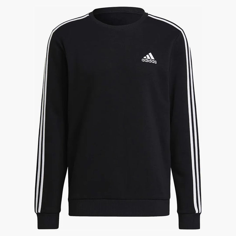 Adidas Essentials Fleece 3-Stripes mikina černá/bílá