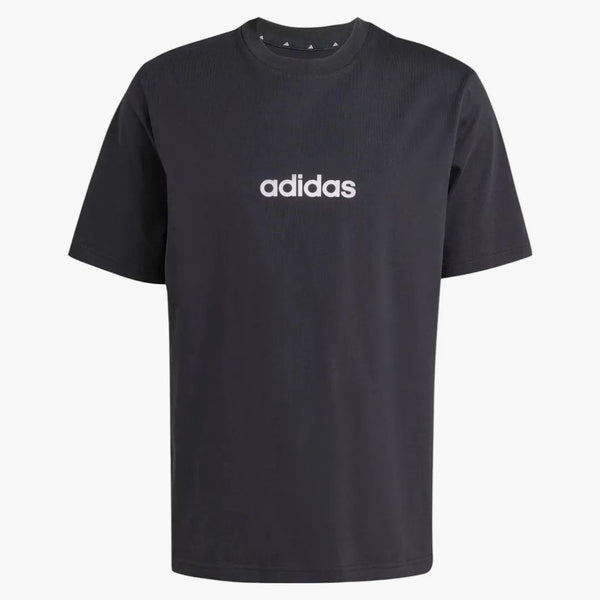 Adidas essentials linear single jersey tea black/white