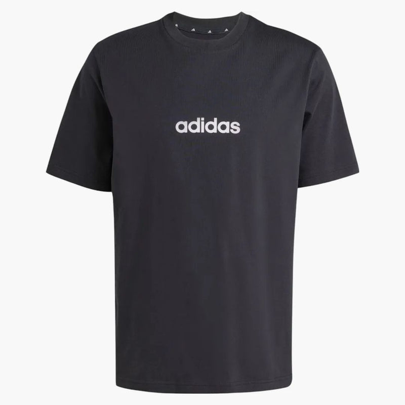 Adidas essentials linear single jersey tea black/white