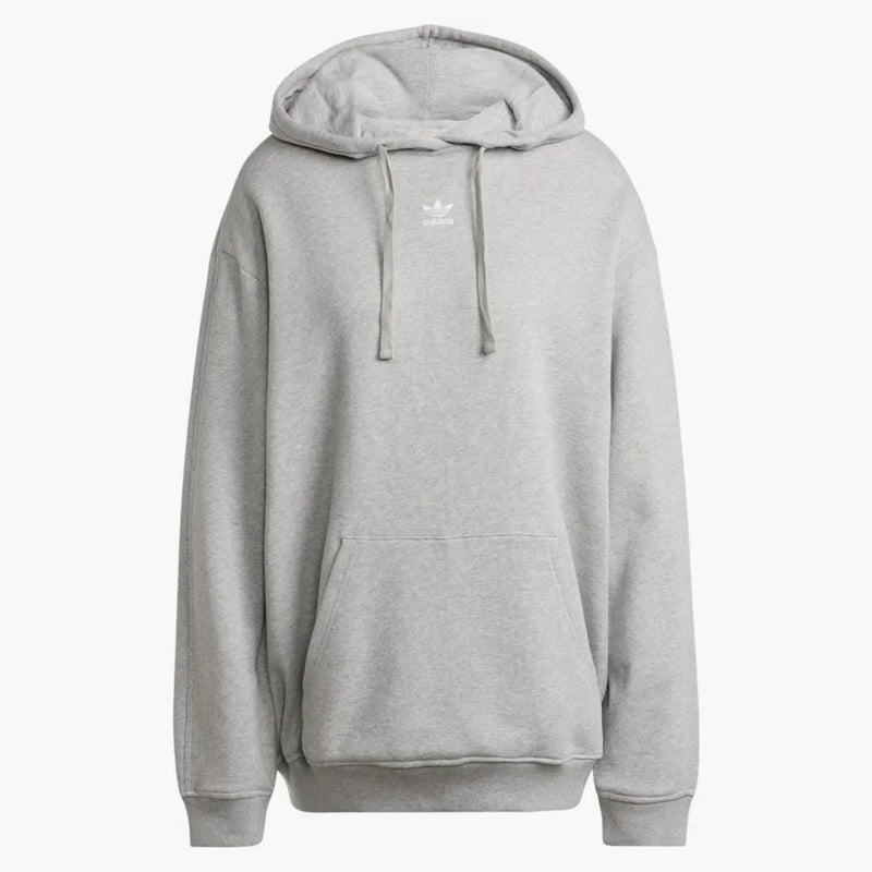 Adidas Essentials Flowe French, sudadera con capucha mediana gris.