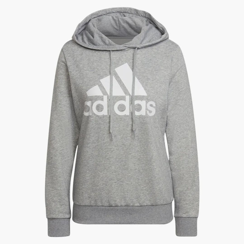 Adidas Essentials uvolněné logo mikina střední šedá heather/bílá