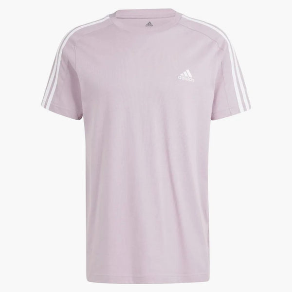 Adidas Essentials Single Jersey 3-Stripes T-Shirt Preloved Fig