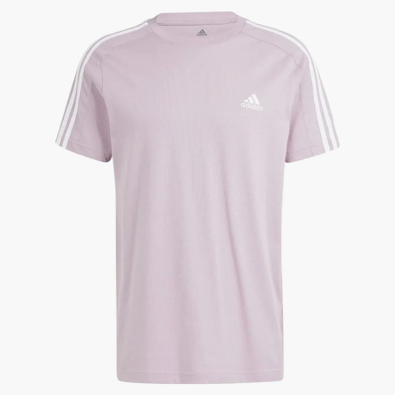 Adidas Essentials Single Jersey 3-Stripes T-Shirt Preloved Fig