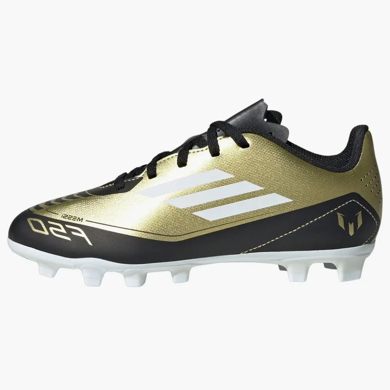 Adidas F50 Club Flexible Ground Messi Gold Metallic Cloud White Core Black (GS)