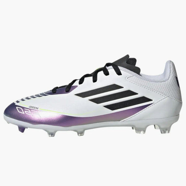 Adidas F50 League Firm/multi-ground Messi Cloud White Core Black Purple (gs)