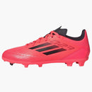 Adidas F50 League Firm/multi-ground Cleats Turbo Aurora Black Platinum Metallic (gs)