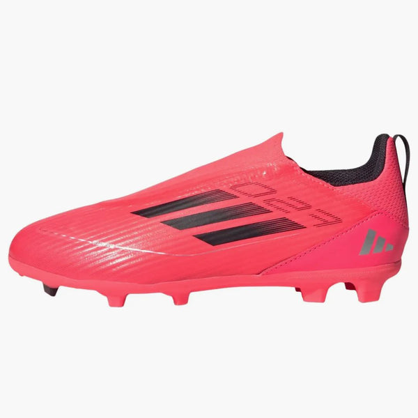 Adidas F50 League Lace Lace Firm/Multi-Ground Turbo Aurora Black Platinum Metallic (GS)