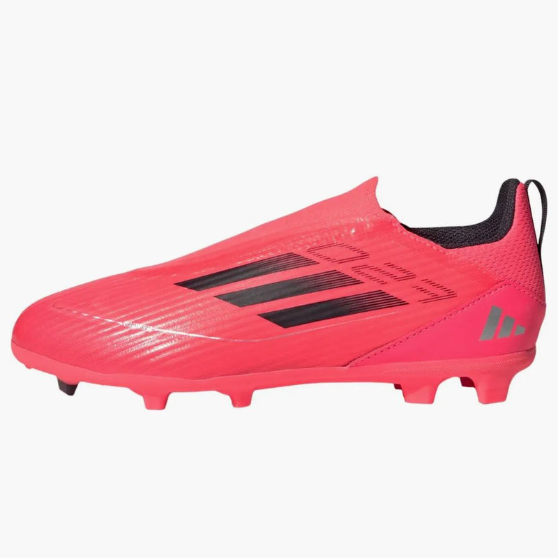Adidas F50 League Lace Lace Firma/Turbo Aurora Black Platinum Metallic (GS)