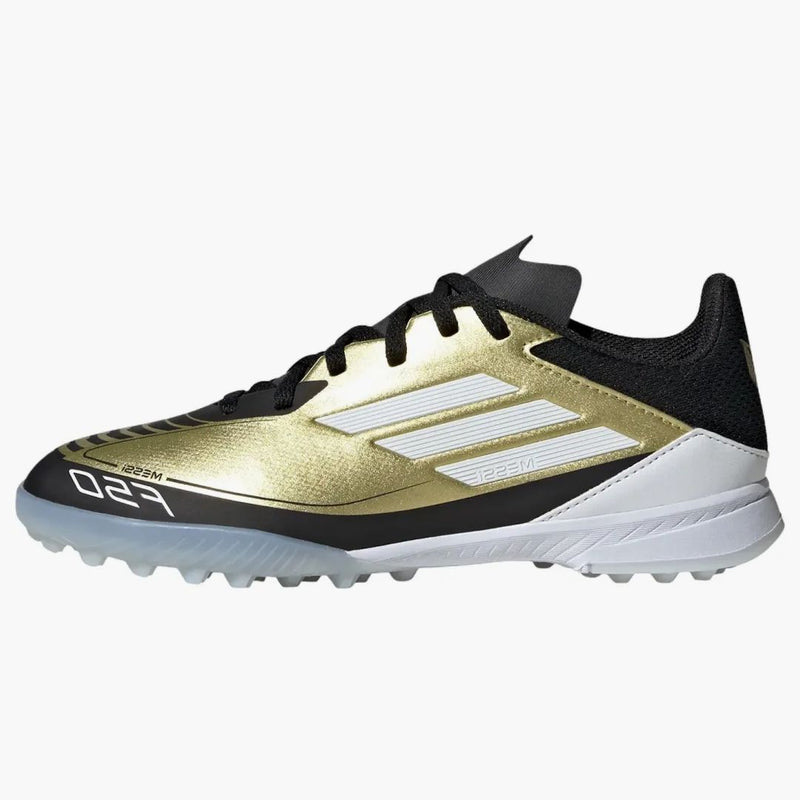 Adidas F50 League Turf Messi Gold Metallic Cloud White Core Black (GS)