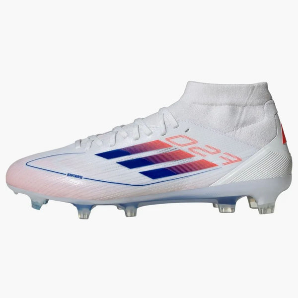 Adidas F50 Pro Mid-Cut FG Cloud White Lucid Blue Solar Red (Women's)