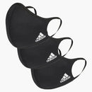 Cubiertas faciales de adidas (3 paquete) negro/blanco