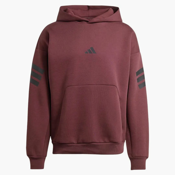 ADIDAS Future Icone 3-strisce con cappuccio Aurora Ruby/Brown