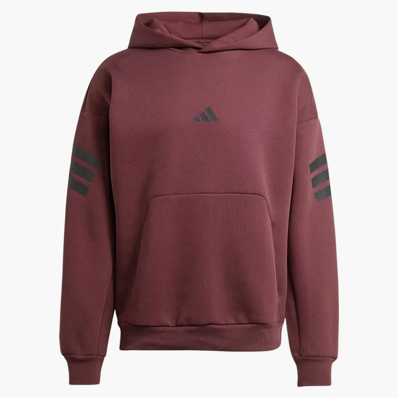 ADIDAS Future Icone 3-strisce con cappuccio Aurora Ruby/Brown