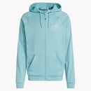 Adidas Game and Go Big Logo 3-Stripes Full-Zip Hoodie Mint Ton