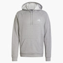 Adidas Game and Go Logotipo Small 3-rayas sudadera con capucha mediana gris brezo
