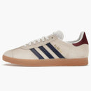 Adidas Gazelle Beige Dark Blue Collegiate Burgundy