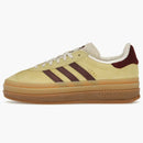 Adidas Gazelle Bold Almost Yellow Maroon (Women's)