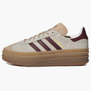 Adidas Gazelle Bold Cream White Maroon (women's)