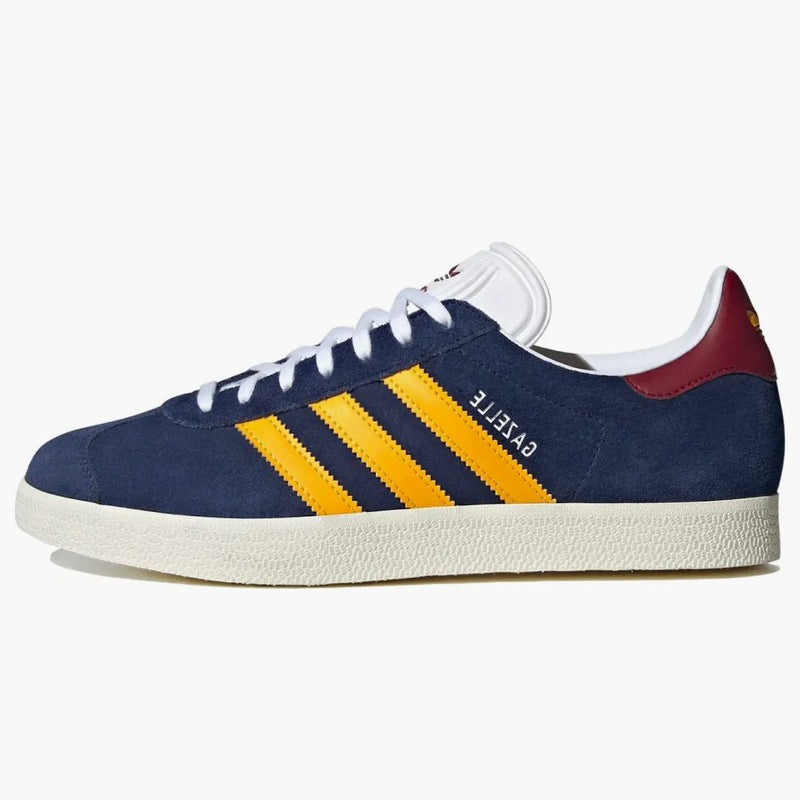 Adidas Gazelle Dark Blue Crew Yellow Burgundy