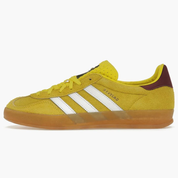 Adidas Gazelle Indoor Bright Yellow Collegiate Burgundy (women's)