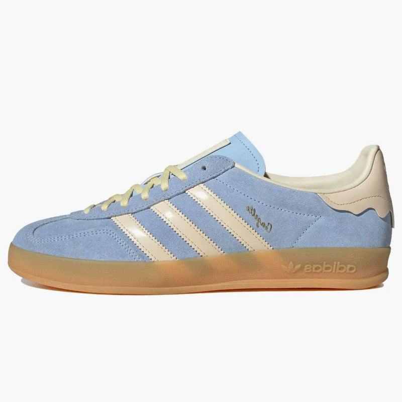 Adidas Gazelle Indoor Light Blue Yellow Gum (Women's)