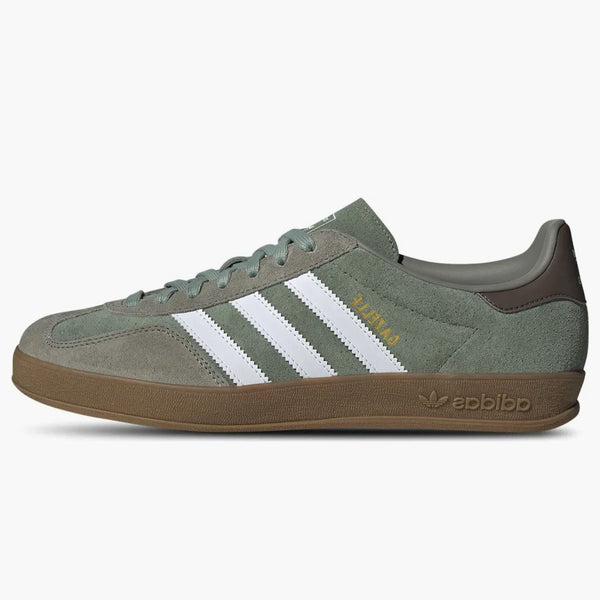 Adidas Gazelle Indoor Silver Pebble Silver Green