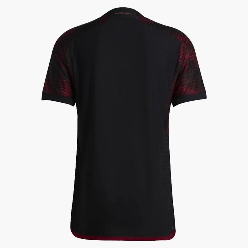 Adidas Německo 22 Away Authentic Jersey Black/Team Coll Burgundsko