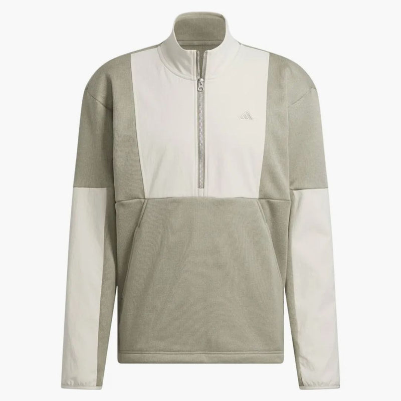 Adidas go-to dwr hybrid medi zip felpa argento pebble/allumina