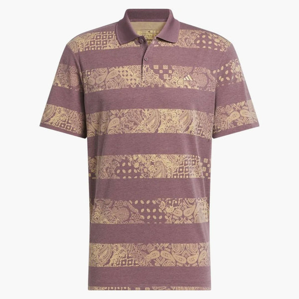 Adidas go-to tištěné polo košile stín fík Mel