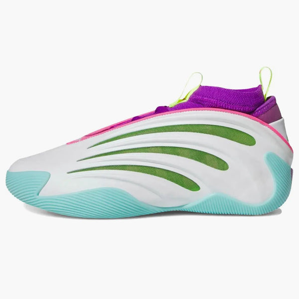 Adidas Harden Vol. 9 Jalen Williams White Lucid Lime Pink