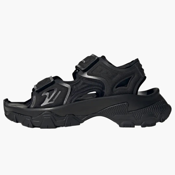 Adidas Hika Outdoor Sandals By Stella Mccartney Core Black Utility Black (women's)