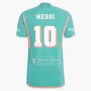 Adidas Inter Miami CF Lionel Messi 2024 Archive Authentic Jersey Aqua