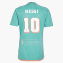 Adidas Inter Miami CF Lionel Messi 2024 Archive Replica Player Jersey Aqua