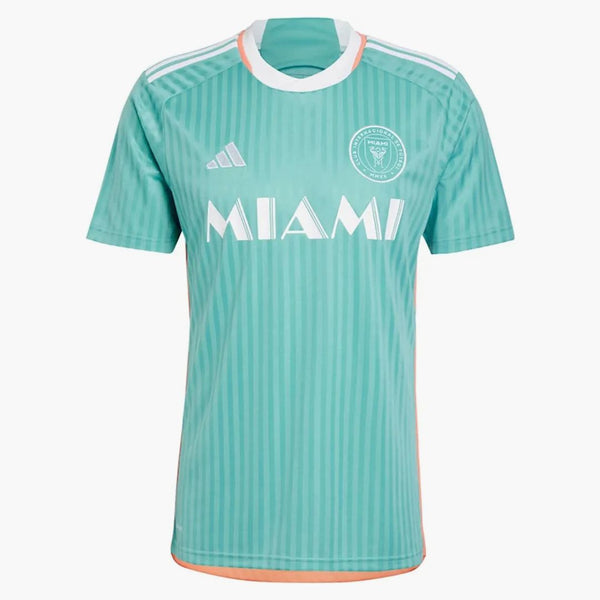 Adidas Inter Miami CF Lionel Messi 2024 Archive Replica Player Jersey Aqua
