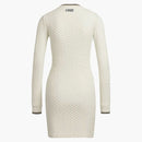 Adidas Ivy Park Open Mesh Long Sleeve Mini Dress Off-White
