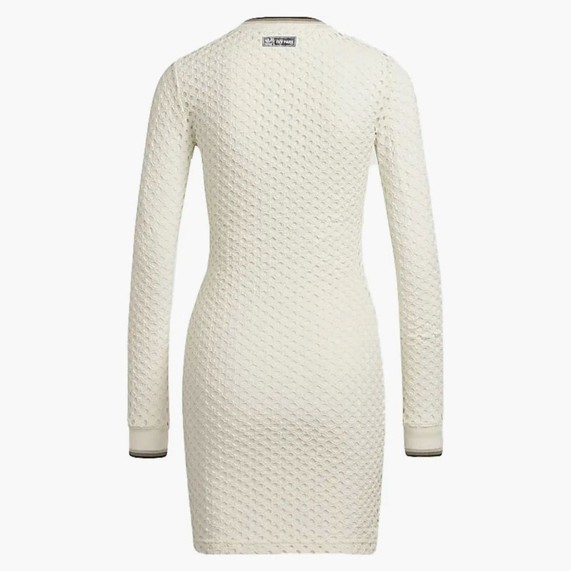 Adidas Ivy Park Open Mesh Long Sleeve Mini Dress Off-white