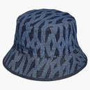 Adidas Ivy Park Reverzibilní monogram kbelík má tmavě modrou