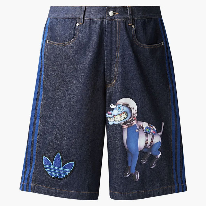 Adidas Kerwin Frost Launieh Space Dog Denim Shorts Blue